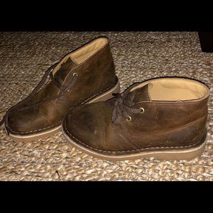 Boys CLARK chocolate colored oxfords